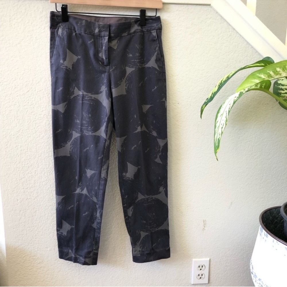 Boden Gray Cropped Ankle Pants size 2 - Picture 2 of 8
